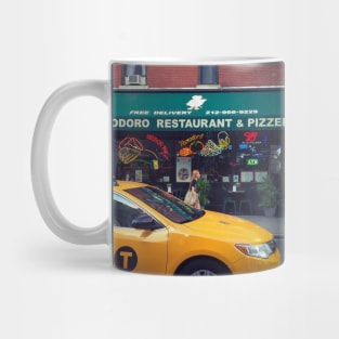 Spring Street Yellow Cab Restaurant Pizzeria Manhattan NYC Mug